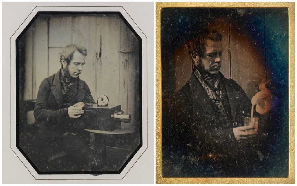 Two daguerreotype portraits of Francis Marrian from 1843
