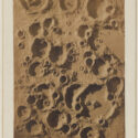 Photograph of a plaster model showing craters on the Moon by James Nasmyth