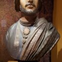 Colour photograph of a scultpured bust of Baron Carlo Marochetti Maharajah Duleep Singh