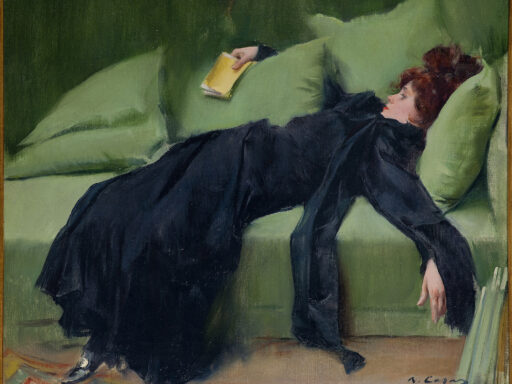 Jove Decadent Despres del ball by Ramon Casas oil painting on canvas 1899
