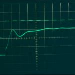 An electronic wave simulation recorded from one mesh through the storm surge modellers oscilloscope