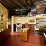 Museum display of a typical pub interior from the 1950s