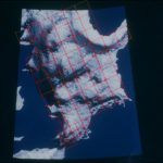 Diagram of mesh grid over the North Sea corresponding to the mesh framework of Ishiguro?s electronic storm surge modelling machine