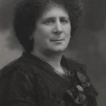 A head and shoulder portrait of Hertha Ayrton