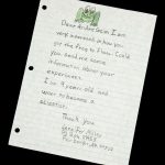 Letter from a nine year old to Andre Geim asking about his floating frog experiment