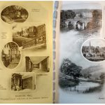 Black and white photographs of different areas in and around Haddon Hall and Chatsworth House