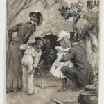 Illustration of a Victorian audience viewing the Savage South Africa Native Village at the 1899 Greater Britain Exhibition