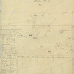 Pencil drawing of star positions with written measurements entitled skeleton 8