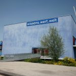 Colour photograph of the front of the Austrian Wissens Wert Welt museum