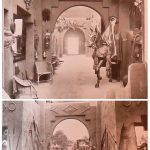 Museum exhibition and displays that attempt to reproduce and African walled city