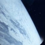 Colour photograph of Planet Earth from space taken by Dennis Tito the first space tourist