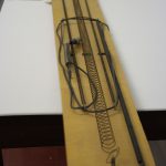 Colour photograph of Springboard Mark 6. A self built electro acoustic musical instrument by Hugh Davies