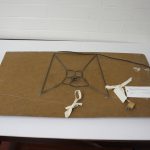 Colour photograph of Springboard Mark 11. A self built electro acoustic musical instrument by Hugh Davies