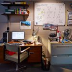 Recreation of a CERN student office in the Collider exhibition