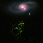 A colour image of the voorwerp anomoly in deep space taken by telescope