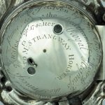 A photograph of the inscription on the back of the clock