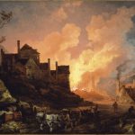 Oil painting from 1801 showing one of the Coalbrookdale ironworks