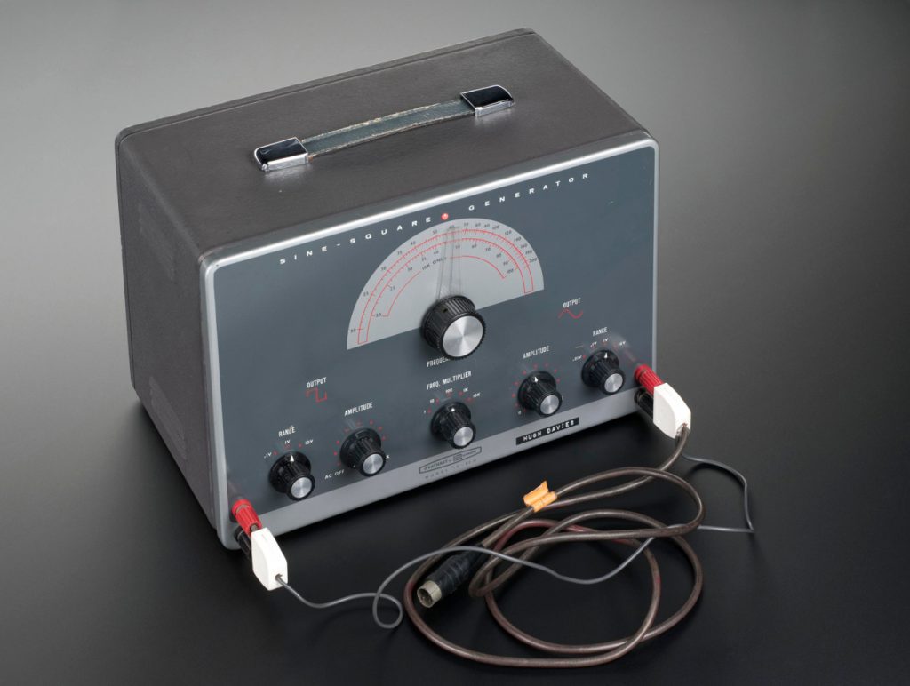 Colour photograph of a sine square wave generator