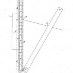 Pen and ink illustration of a draftmans dividing instrument