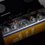 Colour photograph of a Revox A77 tape recorder modified for continuously variable playback