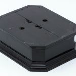 Base of the clock, showing contemporary fixings