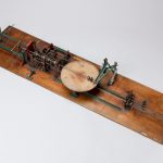 Colour photograph of a single integrator meccano model built in 1947