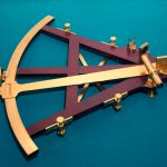 A wood and brass sextant from 1772
