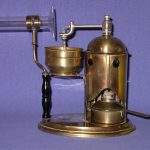 Colour photograph of a steam powered inhaler from 1871