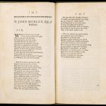 Colour photograph of a poem written to John Morley appearing in a book