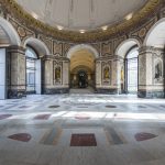 Colour photograph of the Rotunda Hall in the Royal Museum of Central Africa