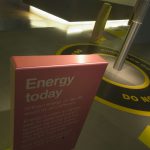 Colour photograph of a section of the Energy gallery in the Science Museum London