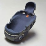 Colour photograph of a cosmonaut seat custom built for Dennis Tito the first space tourist