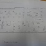 Drawing of the layout of the Mathematics and Computers gallery of the Science Museum