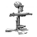 Pen and ink illustration of the ear phonautograph