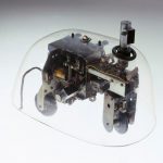 Colour photograph of a cybernetic tortoise from 1950