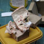 Colour photograph of a 3d printed inner ear