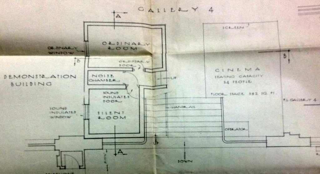 Architects plans for a demonstration house to showcase advances in architectural acoustics building materials and quiet domestic technology