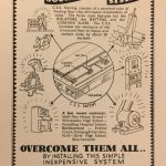 Printed advertisment for a floating floor soundproofing system made by Cullum and co