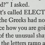 Photograph of the Electra font