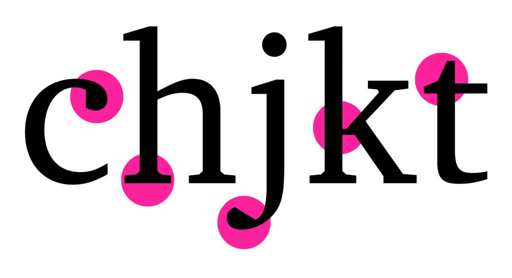 Example of a typeface showing where some curvature is replaced by straight lines