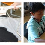 A photograph of children at a visit to the open-day care facility