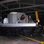 Colour photograph of the worlds first hovercraft