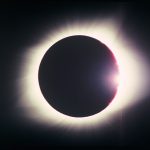 Film still colour image of a total solar eclipse