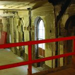 Colour photograph of the interior of the interior of the Chemical Heritage Foundation during construction