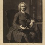 Ink mezzotint portraint of George Graham