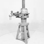 Black and white photograph of an early electromagnetic telegraph apparatus