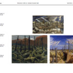 Colour palette for the Wounded exhibition gallery