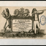 Trade card for nineteenth century optician and mathematical instrument maker