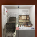 Colour photograph of a Wounded exhibition object display case