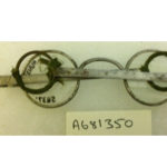 Colour photographs of three pairs of spectacles from the nineteenth century